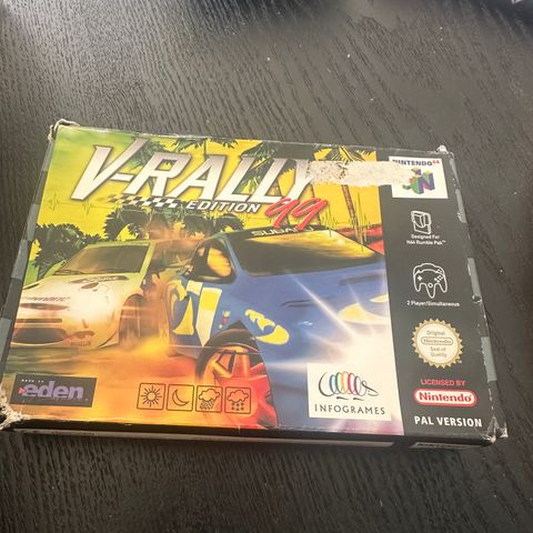 V-rally 99 edition i originalboks