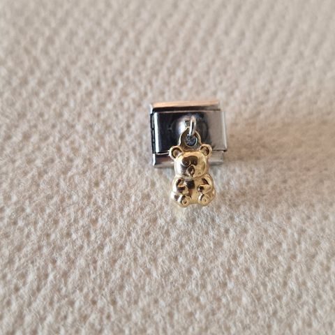 Hengende ledd charms, bamse til Nomination/Firenze armbånd fra 90 tallet