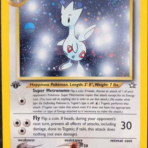 Togetic 1st edition pokemon kort