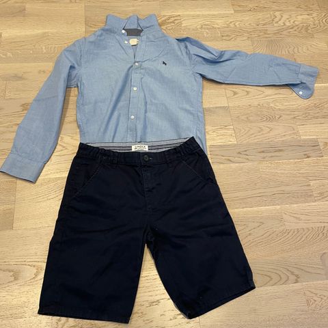 Sett med pen shorts (Lindex) og pen skjorte (HM) i str 152