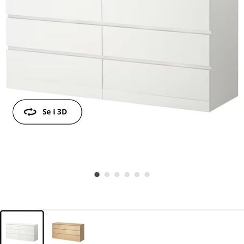 IKEA Malm kommode 160x78cm