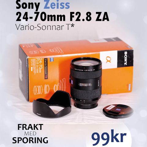 Sony Zeiss 24-70mm F2.8 ZA SSM (SAL2470Z) A-mount