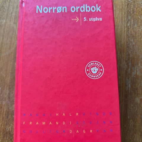 Norrøn ordbok Bok av Erik Simensen, Finn Hødnebø, og Leiv Heggstad