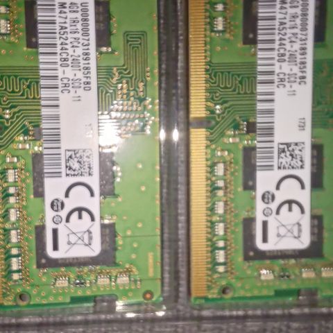 Samsung 2x4gb ram ddr4 sodimm