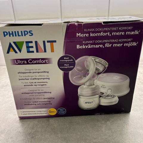 Elektrisk brystpumpe fra avent