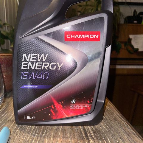 Motorolje new energy 15W40 5liter