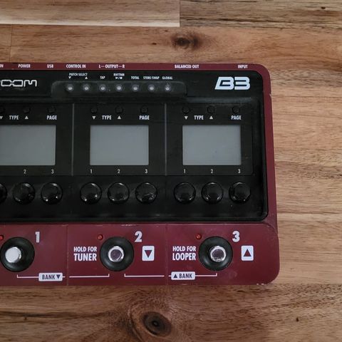 Zoom B3 Multieffektpedal for bass