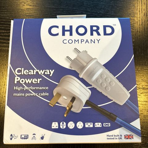 Chord Clearway strømkabel