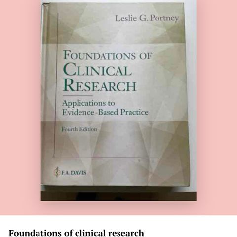 Foundations of Clinical Research