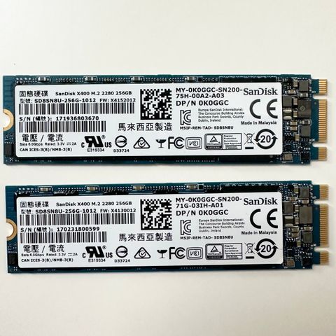 SanDisk X400 M.2 SATA SSD Modules - 256 GB