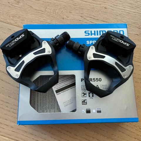 Ubrukte Shimano PD-R550 landeveispedaler