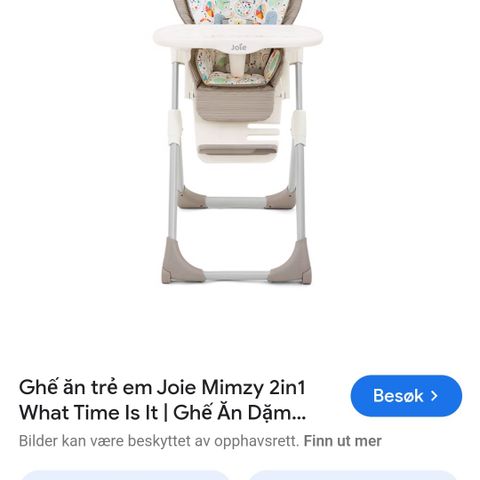 Baby spisestol joie 2 in 1