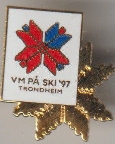 Ski VM Trondheim 1997 " VM Logo Pin " Selges for kr.10