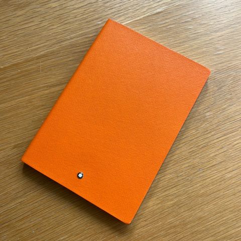 Montblanc notatbok oransj