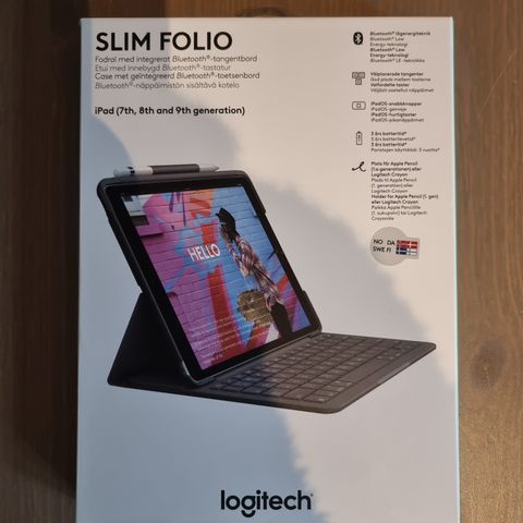 Ipad deksel med tastatur