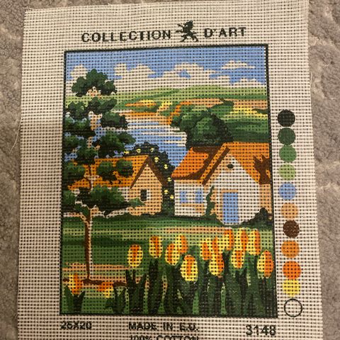 Helt Nytt Fint Broderi (Strl.25 x 20)cm.( Nr.8).