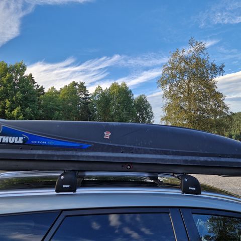 Thule Ocean 700 skiboks med feste