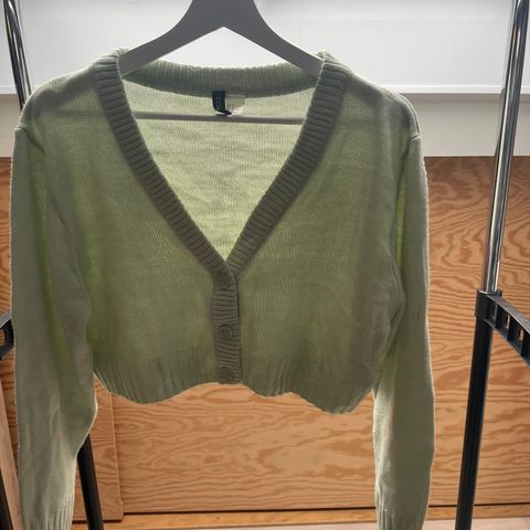 Mint grønn cardigan H&M str M