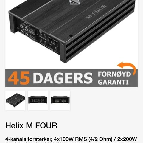 Helix M Four 4-kanals forsterker