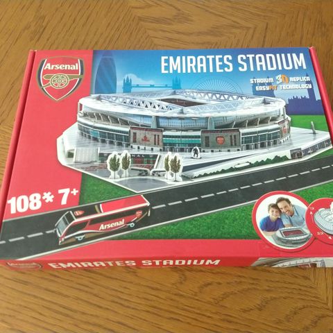 Arsenal 3D Puslespill Emirates Stadium selges