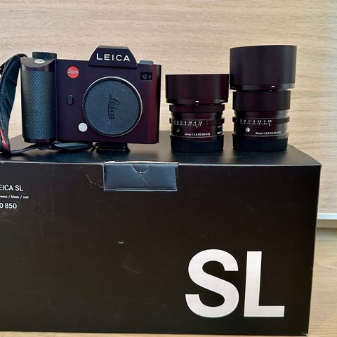 Leica SL (typ 601) med 2 objektiv