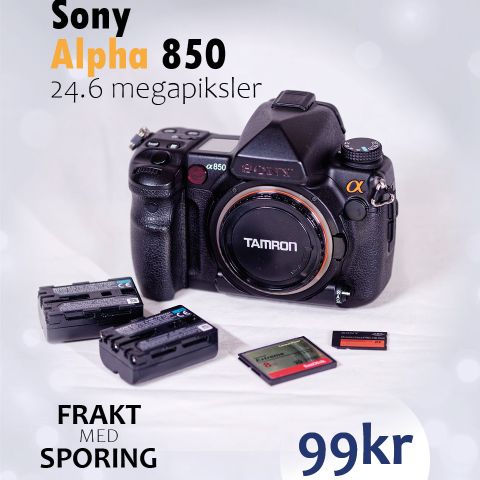 Sony Alpha 850 DSLR 24.6MP (DSLR-A850) A-mount