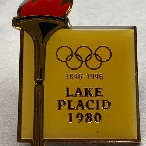 LAKE PLACID 1980. JUBILEUM OL PINS 1896-1996