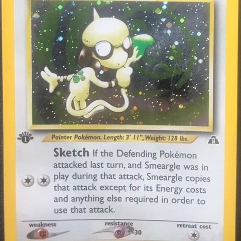 Smeargle 1st edition pokemon kort