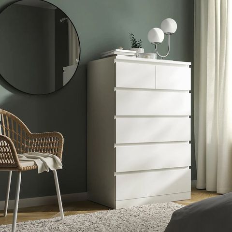 RESERVERT - Pent brukt IKEA Malm kommode med 6 skuffer