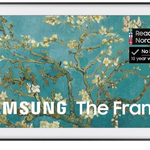 Samsung The Frame 43” TV ubrukt i eske