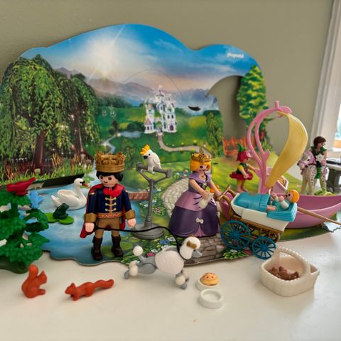 Stor pakke med Playmobil - prinsesser, alver, dyr m.m