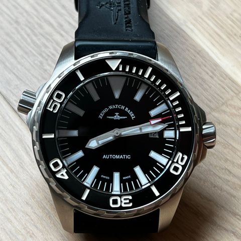 Automatic Swiss Professional Diver Zeno-Watch Basel Pro Diver 2 black