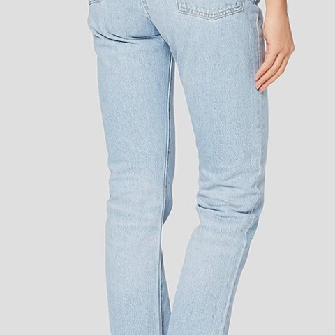 Levis 501 Crop w24/l26 Lys blå