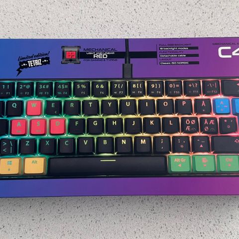 NOS C-450 Mini PRO RGB gamingtastatur (tetriz) NYTT