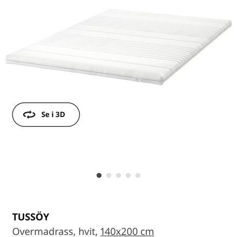 IKEA tussøy overmadrass