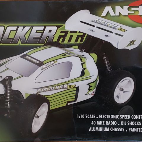 RC bil 1:10 Ansmann Smacker RTR buggy til salgs