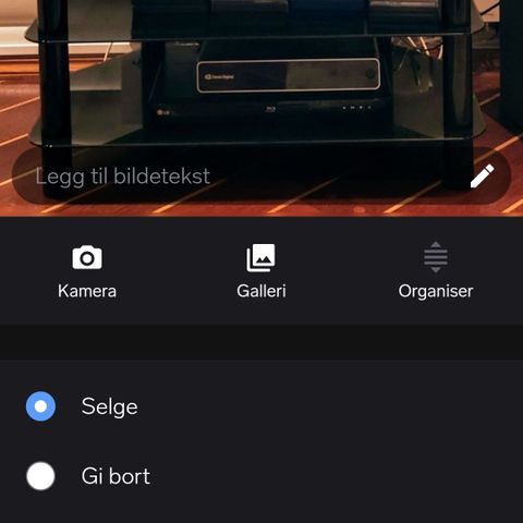 Flott tv benk i glass,må hentes.