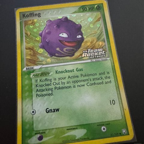 Pokemon kort Koffing 61/109 (team rocket)