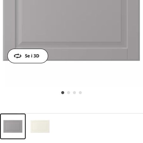 IKEA Bodbyn grå skuffefront 60x40