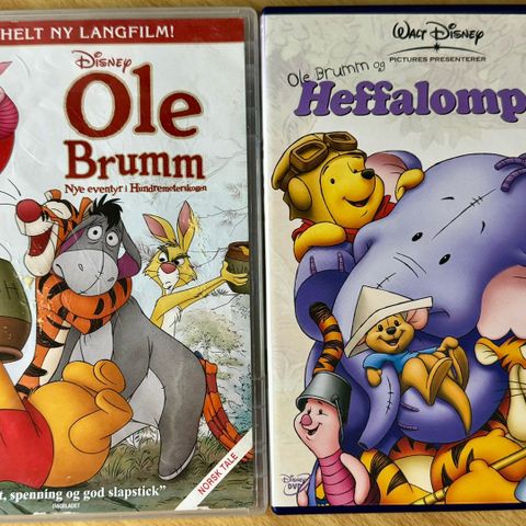 Ole brumm & Heffalompen DVD-er