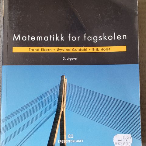 Matematikk for fagskolen