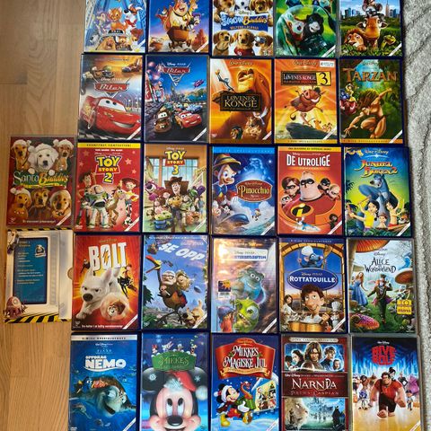 Disney/Walt Disney filmer DVD - 5 for 100,-