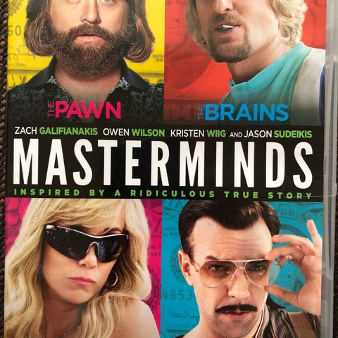 (DVD) Masterminds (2015) Norsk tekst