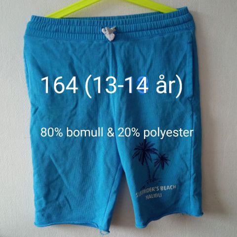 blå shorts strl. 164