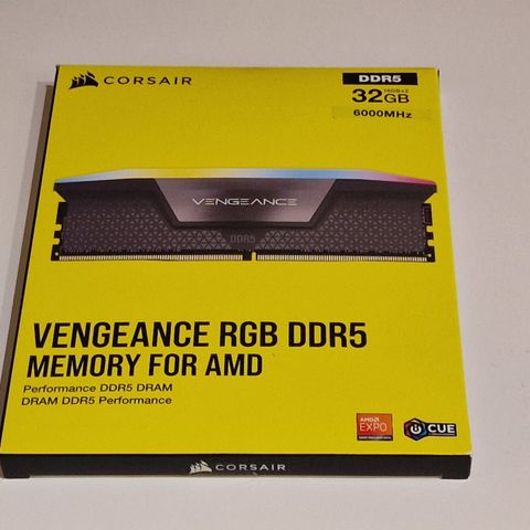 Corsair Vengance RGB DDR5 32GB 6000MHz Memory for AMD