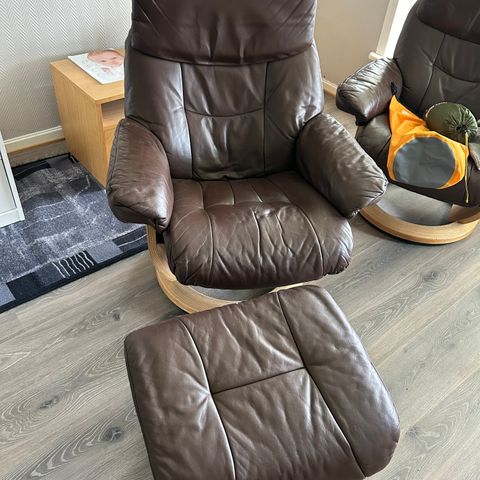 Ekornes stressless, to stk med krakker