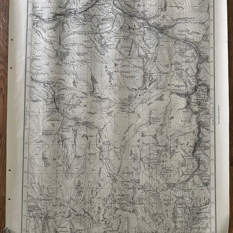 Tysk troppekart - Haltdalen - Ledalen - Henddalen - Singsås -  Langlete