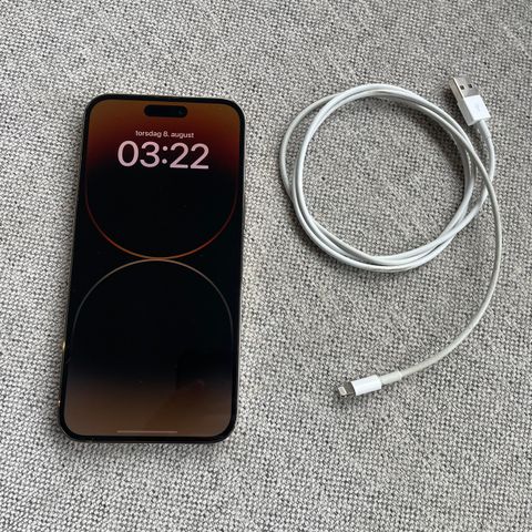 Strøken iPhone 14 pro max - 256GB