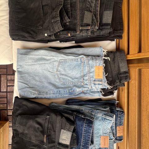 Klespakke med jeans og denimskjørt, str M/L