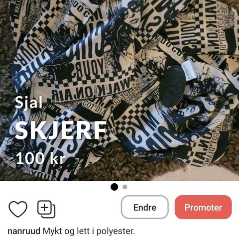 Nytt skjerf/sjal